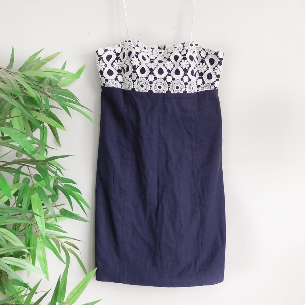 Lilly Pulitzer Bowen Strapless Bodice Lace Dress